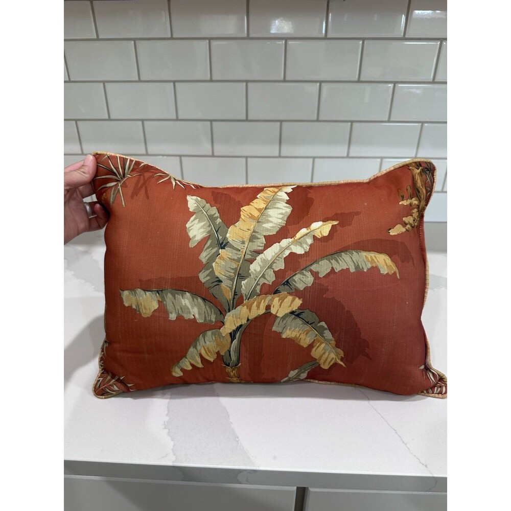 Tropical Botanical Palm Tree Accent Pillow Outdoor Indoor Home Decor